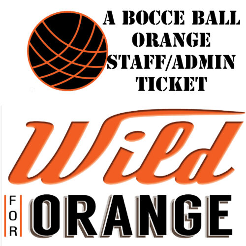 Wild for Orange orange staff admin ticket